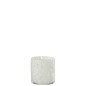 PHOTOPHORE CYLINDRE POIS VERRE TRANSPARENT/BLANC SMALL
