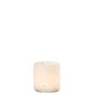 PHOTOPHORE CYLINDRE POIS VERRE TRANSPARENT/BLANC SMALL
