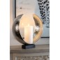 Décoration lune en aluminium argent 39x16x40 cm