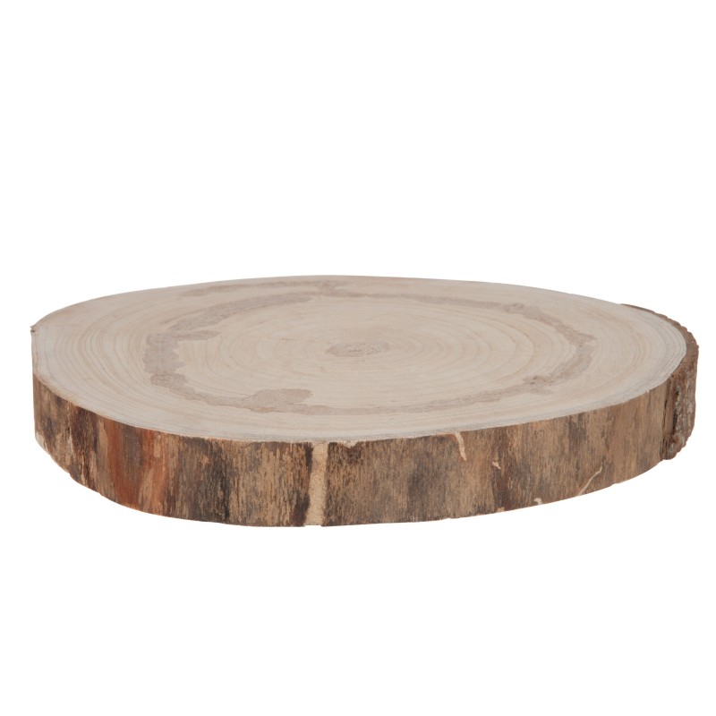 Tronco de paulownia de madera natural 35x38x4.5 cm