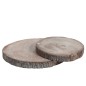 Arruela de madeira de paulownia creme 27,5 x 25,5 x 3,5 cm Arruela de madeira de paulownia creme 27,5 x 25,5 x 3,5 cm