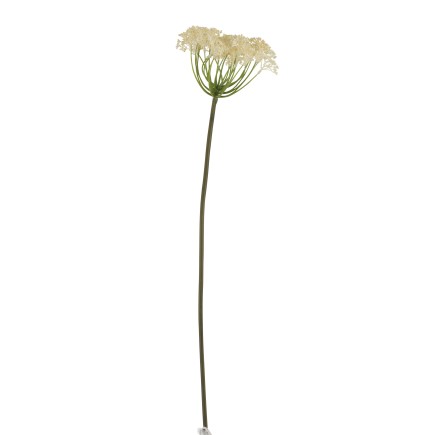 Branche de sedum en plastique crème H81cm
