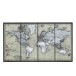 Cadre mappemonde en verre gris 143.5x2.5x81 cm Cadre mappemonde en verre gris 143.5x2.5x81 cm