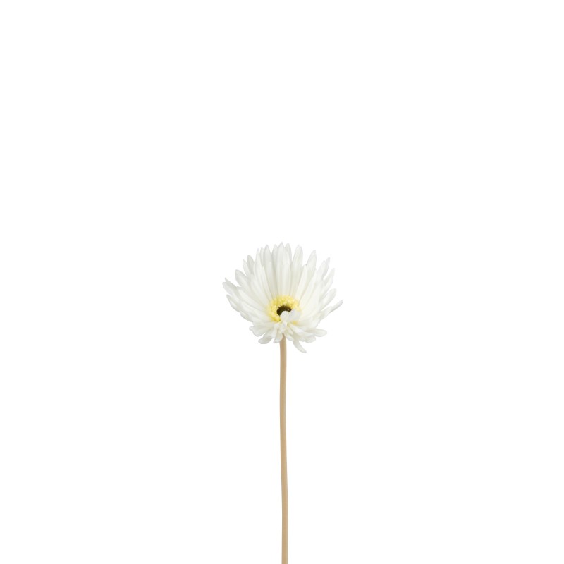 Gerbera en plastique blanc 23x10x10 cm