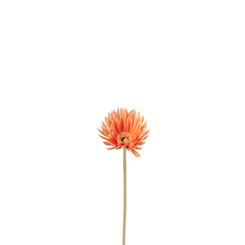 Gerbera en plastique orange 10x10x24 cm