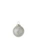 Guaina natalizia in vetro argento 7x7x7 cm