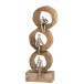Personnages dans bois naturel 59x9x19 cm Personnages dans bois naturel 59x9x19 cm