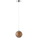 LAMPE SUSPENDUE DANY RONDE VERRE MARRON