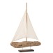 Voilier sur socle en bois naturel 45x7x61 cm Voilier sur socle en bois naturel 45x7x61 cm