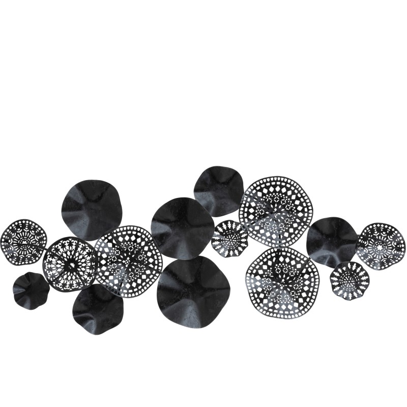 DECORATION MURALE CERCLES GRILLAGE METAL ANTIQUE NOIR DECORATION MURALE CERCLES GRILLAGE METAL ANTIQUE NOIR
