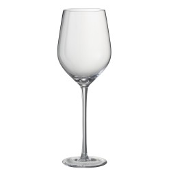 Vaso de vino transparente de 27 cm de altura