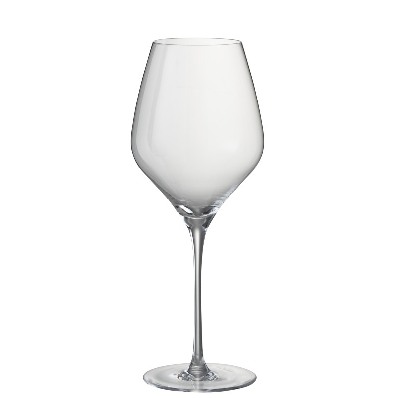 Vaso de vino transparente de 25 cm de altura