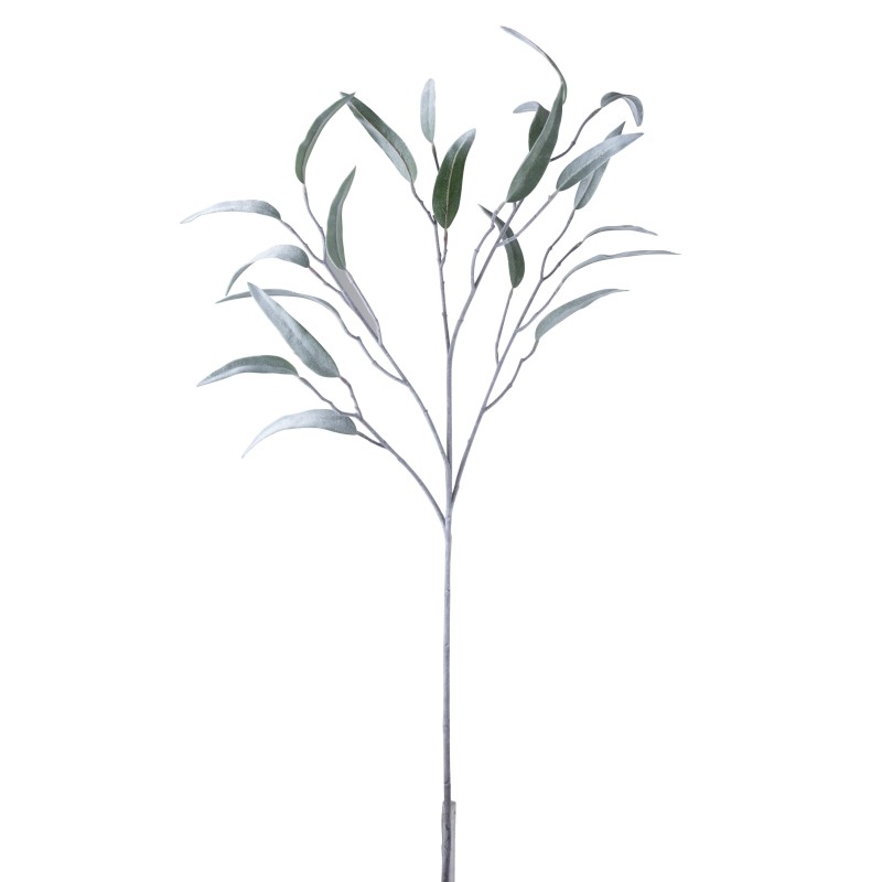 Branche de feuilles en plastique vert H114cm Branche de feuilles en plastique vert H114cm