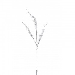 Branche de baies en plastique blanc 34.5x3x84 cm
