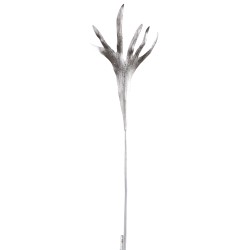 Branche cornes en plastique argent 26x1x90 cm