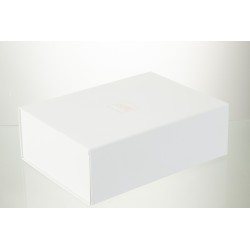 Coffret cadeau en Papier Blanc 36x26,3x12cm