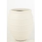 Macetero de cerámica blanco 59x59x70 cm Macetero de cerámica blanco 59x59x70 cm