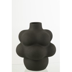 Vase en céramique noir 33.5x33.5x41 cm