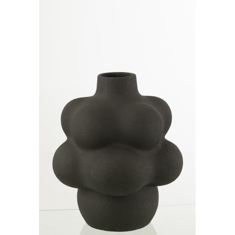 Vase en céramique noir 33.5x33.5x41 cm
