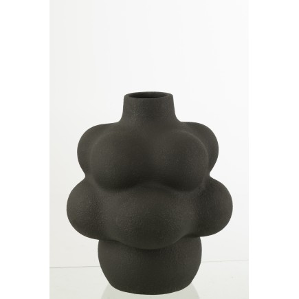 Vase en céramique noir 33.5x33.5x41 cm