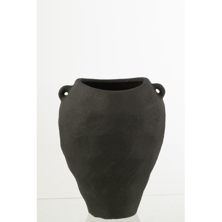 Vase en céramique noir 29.5x29.5x38 cm