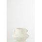 Vase en céramique blanc 26x26x18 cm