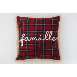Coussin carré en textile multicouleur 45x45x3.75 cm