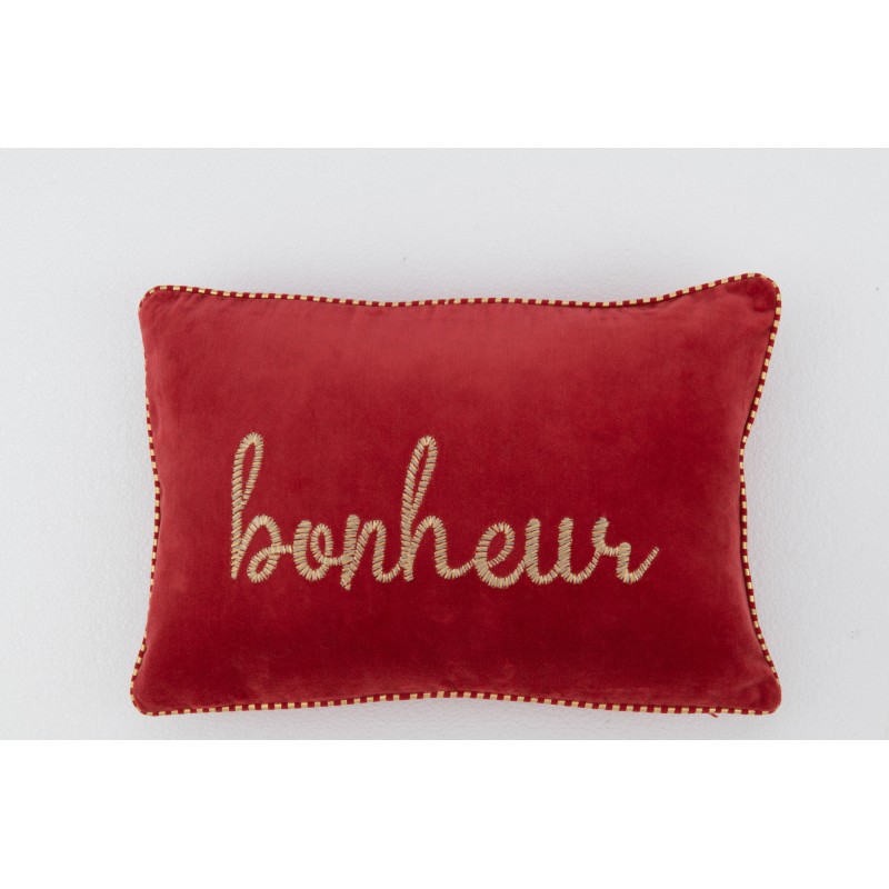 Coussin rectangulaire en textile rouge 30x45x3.5 cm Coussin rectangulaire en textile rouge 30x45x3.5 cm