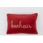 Coussin rectangulaire en textile rouge 30x45x3.5 cm Coussin rectangulaire en textile rouge 30x45x3.5 cm