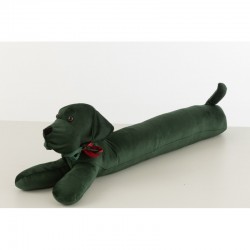 Cale-porte chien en textile vert 84x10x23 cm