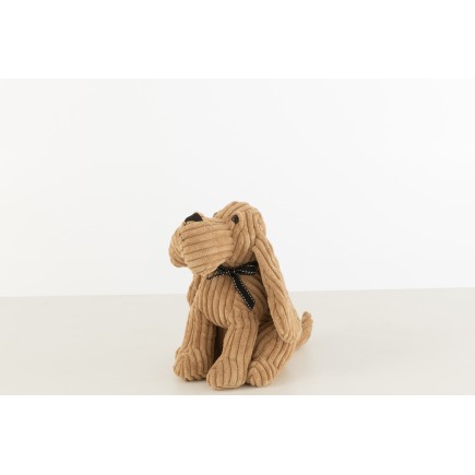 Parador de perro de tela marrón 17x16x33 cm