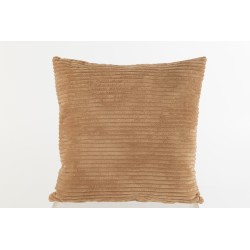 Coussin carré en textile marron 45x45x14 cm