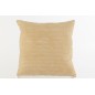 Coussin carré en textile beige 45x45x14 cm