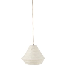 SUSPENSION NID RAFFIA BLANC