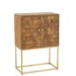 Commode suspendue à porte en bois de manguier beige 76x40x122 cm Commode suspendue à porte en bois de manguier beige 76x40x122 cm