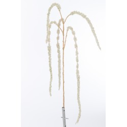 Branche amaranthus en plastique crème 4x7x107 cm