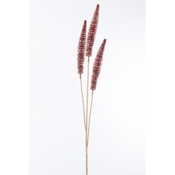 Branche banksia 3 parties en plastique rouge 3x8x91 cm