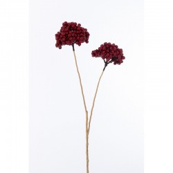 Branche de 2 baies en plastique rouge 10x10x74 cm