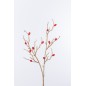 Branche avec pierre rouge en plastique beige 3x9x49 cm