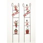 Set de 2 échelles de Noël en métal multicouleur 42.5x7x4.5 cm Set de 2 échelles de Noël en métal multicouleur 42.5x7x4.5 cm