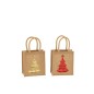 Set de 2 sacs de Noël en Textile Mix 23x12x26cm