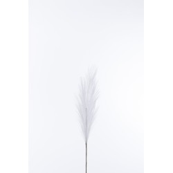 Branche de plumeau en plastique blanc 13x4x70 cm