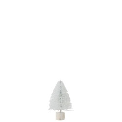 SAPIN DE NOEL DECORATIF PAILLETTES BLANC SMALL