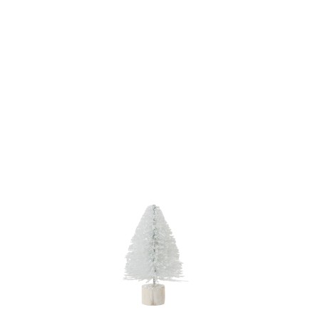 SAPIN DE NOEL DECORATIF PAILLETTES BLANC SMALL