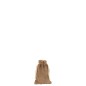 Sac de Noël doux en textile marron 18x3x28 cm