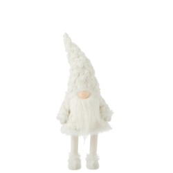 Lutin en textile blanc 25x21x70 cm