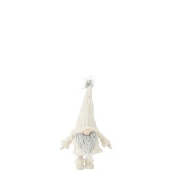 Lutin en textile blanc 28x17x59 cm