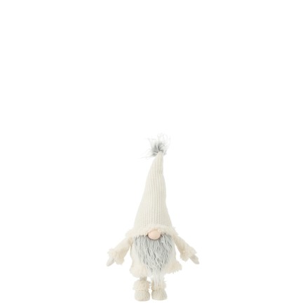 Lutin en textile blanc 28x17x59 cm