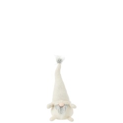 Lutin en textile blanc 32x23x52 cm