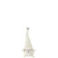 Lutin en textile blanc 32x23x52 cm